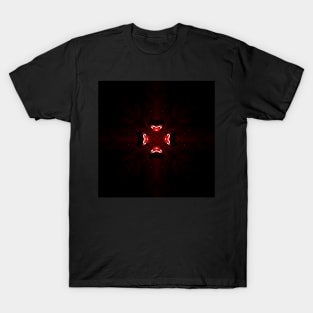 Ominous Red Kaleidoscope pattern (Seamless) 5 T-Shirt